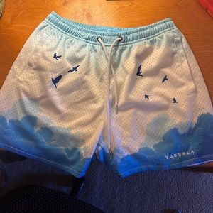 YoungLA Block Party Shorts. Medium.